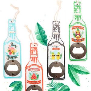 ABREBOTELLAS DE MADERA EN FORMA DE BOTELLA