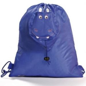 LOTE DE 40 MOCHILAS  PLEGABLE ANIMALS AZUL