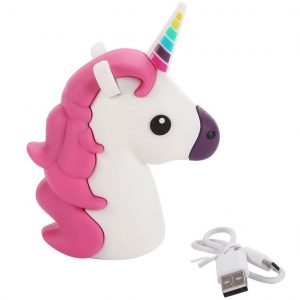 POWER BANK UNICORNIO 1200 mha EN CAJA DE REGALO