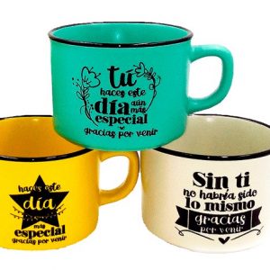 TAZA "GRACIAS POR VENIR"
