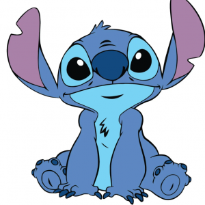 Figura decorativa de Stitch azul para fiestas infantiles y temáticas