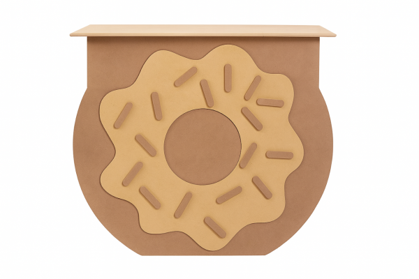 Mostrador donut dm para decoración de fiestas